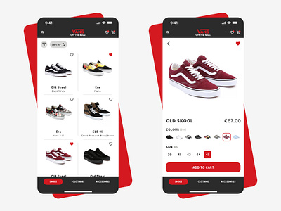 Vans Shop App👟 app design branding design digital design e commerce ecommerce figma graphic design mobile app online store shoes shop sneakers ui user experience user interface ux vans visual design web design