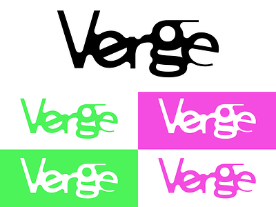 Verge - Logo Design brand design brand identity branding design editorial icon icon design logo logo design magazine vector