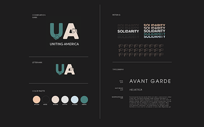 Uniting America. brand design brand identity branding conference design design guidelines logo uniting america