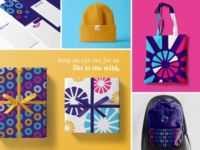 Parachute Re-brand bag brand branding bright burst color debt hat icon logo merch mockups notes parachute pattern rebrand swag wrapping