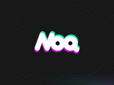 Noq ai brand identity branding clound data data managment graphic design lettering lettermark logo logotype mark symbol