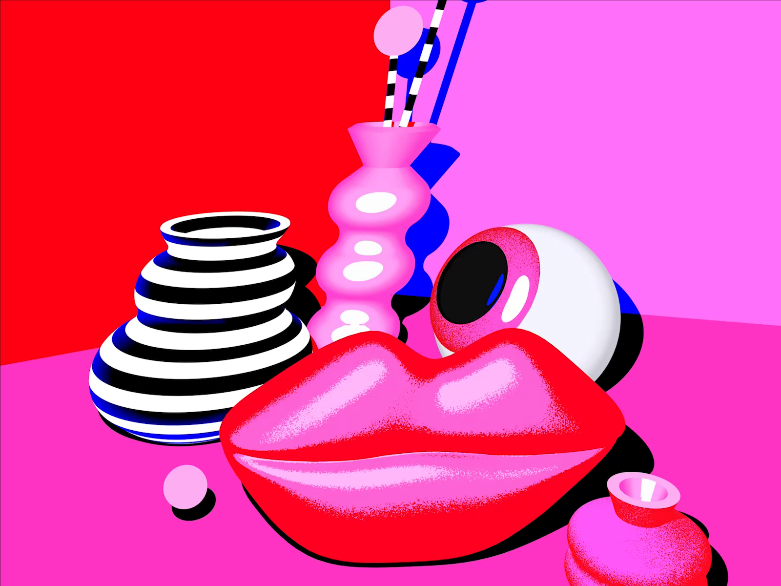 not-so-still-still-life-3d-explorations-by-lorena-g-on-dribbble