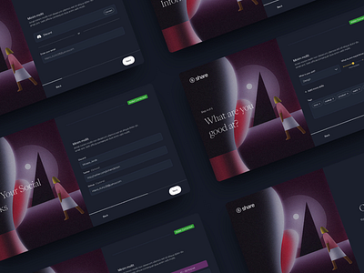 Share — Onboarding contributors dao dashboard design flow login onboarding platform ui ux web web3