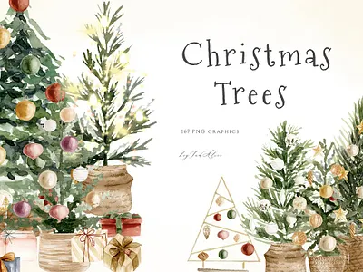 Christmas trees Photoshop Files holiday festive noel png