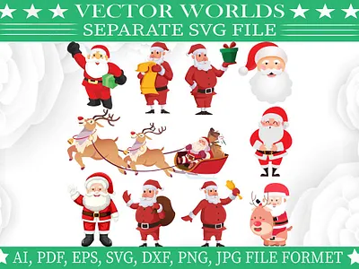 Santa Claus SVG, Santa, Claus SVG Files merry
