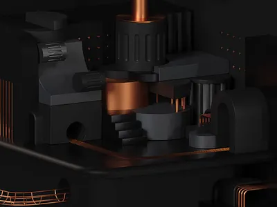 Black Friday ⬛ render 3d animation black black friday blender branding c4d cinema4d copper design hero illustration image logo motion design render ui website