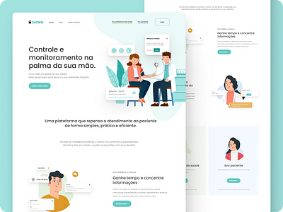 Website UI - Health Company design health illustration ui uxdesign website