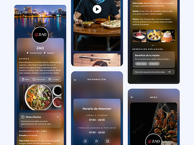 Food App app clean club credit card app design flat food gastronomia layout mobile app restaurant ui ui design ux