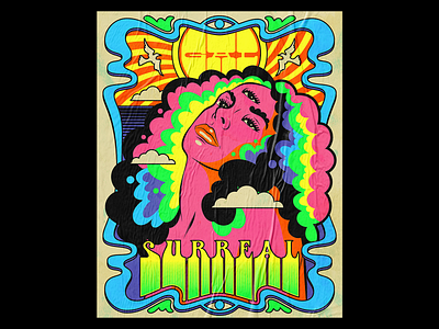 Gal Surreal brazil design gal costa illustration lettering music psychedelic retro surrealism typography vector vintage