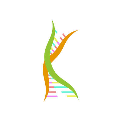 DNA Logo biology biotech branding design dna graphic design illustration logo ui vector