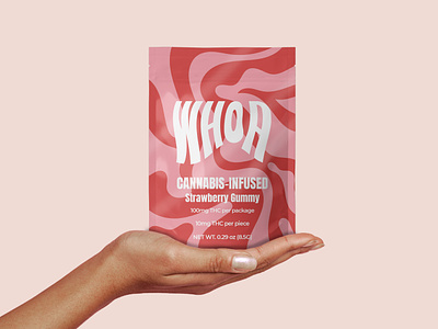 Whoa - Cannabis Infused Edibles Branding & Packaging branding cannabis cannabis branding cannabis packaging cbd edibles hemp high label logo logodesigner marijuana packaging thc wellness branding