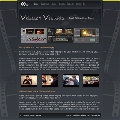 Video Editor Website design editor graphic design website