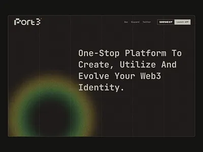 Port3 Web Design 8bit animation art direction blackhole crypto identity pixel port3 ui universe web design web3