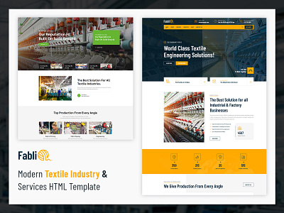 Fablio - Textile Industry HTML5 Template business ecommerce design responsive design textile factory woocommerce wordpress development wordpress theme