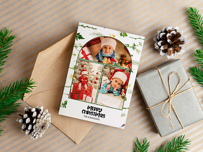 Merry Christmas Photo Card etsy