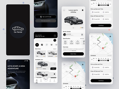 Car Rental App Concept app app design best rentat app car car rental mobile concept mobile app nice design rent rent a car rental app rental company ui ui app design ui ux ux