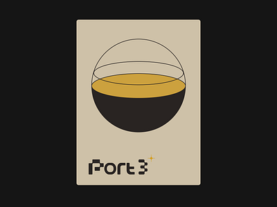 Port3 VI 8bit black branding classic logo pixel port3 poster star universe vi visual identity web3 yellow