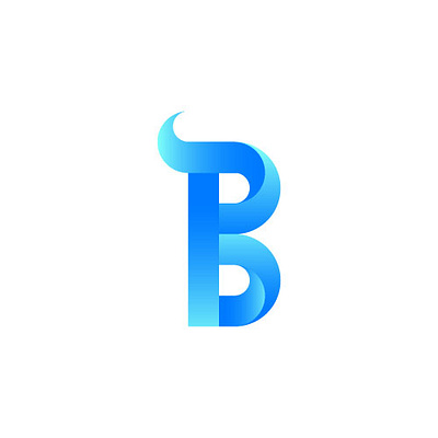 Typography Letter B Logo logo vector