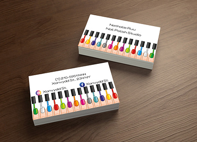 Business card template business card design flyer graphic design logo manicure nail polish pedicure template