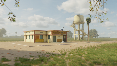 Panchayat TV Series realistic 3D model - Fan Made Bhagath Goud 3d 3d render blender building design environment design indian panchayat realism realistic