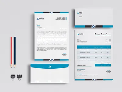 Stationary Design branding branding expert business business card card corporate design designer envelop graphic design graphic designer id card illustration invoice letterhead stationary stationary design