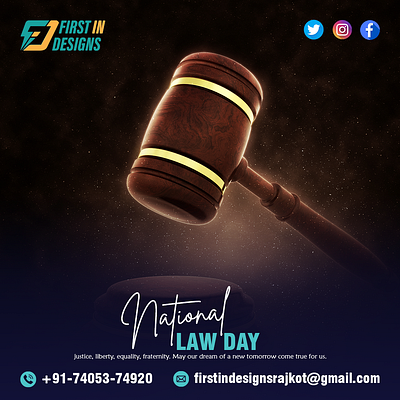 National Law Day branding design graphic design illustration post soicalmedia