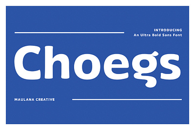 Choegs Ultra Bold Sans Font 3d animation branding choegs ultra bold sans font design font fonts graphic design logo nostalgic