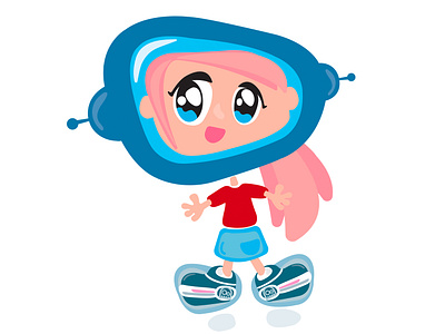 Spacegirl design graphic design illustration