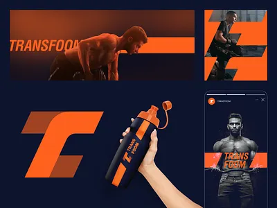 Transfoom Branding body building brand sign branding business case study coach fitness gym healt icon identity logo logo design logotype portfolio sport t logo tf training transform