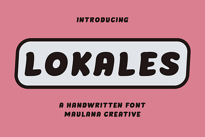 Lokales Handwritten Font 3d animation branding design font fonts graphic design illustration logo motion graphics nostalgic ui