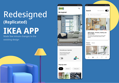 Redesign(IKEA app)- Replicated app design ikea redesign inspiration ui ui ux ux