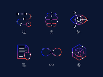 Icons Set blokchain brand illustration crypto etl figma gradient icons icons set llustration nft ui illustration vector