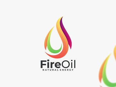 Fire Oil app branding design fire oil logo graphic design icon illustration logo oil coloring ui ux vector