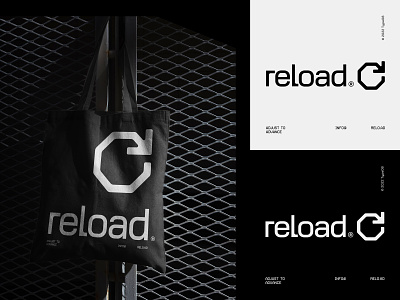 Reload Action arrow bag crypto currency it load logo loop network nft packaging reload symbol tech tote tote bag utilitarian web