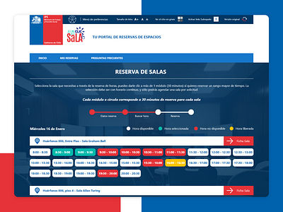 Portal de Reserva de Salas IPS design graphic design ui