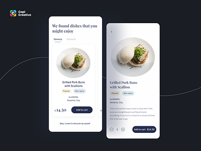 Smart Restaurant - Mobile App UI Concept android app design app capi creative design foodapp homepage ios app design meal mealdetail mobile mobile app portfolio productdetail simple smart restaurant smartphone ui ui kit ux ui