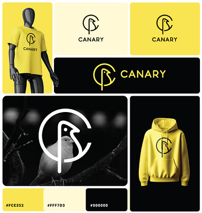 CANARY LOGO DESIGN 3d app branding design flat graphic design icon illustration illustrator logo logo design logodesign minimal typography ui ux vector web web design website