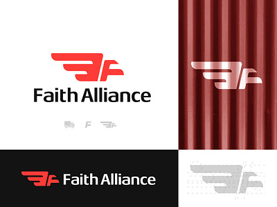 Faith Alliance Logo Design (Logistic Company) brand brand identity branding cargo van fulfilment icon identity letter f logistic logo logo design logodesign logos logotype mark transportation vector