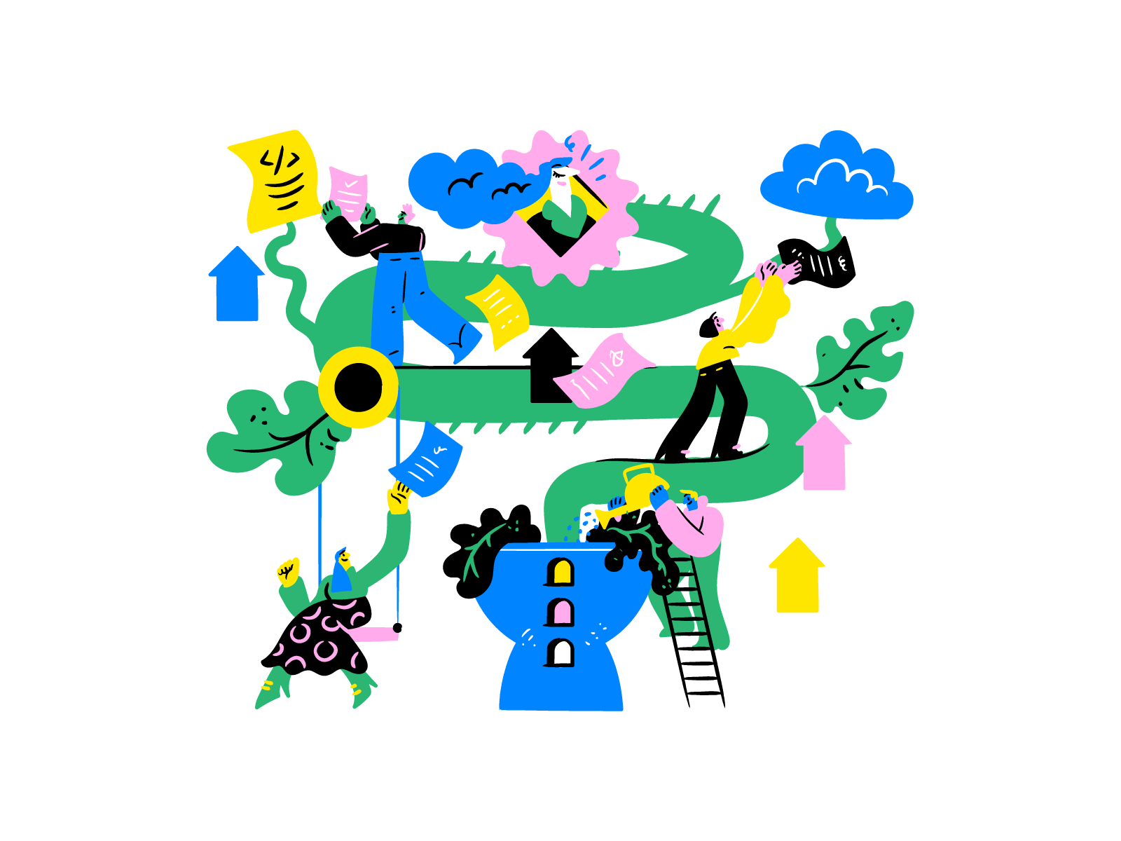 Example of Custom Vector Illustrations   Scene