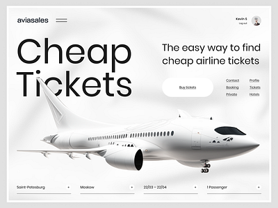 AVIASALES — SERVICE FOR PURCHASING CHEAP AIR TICKETS | WEBSITE 3d air tickets aviasales brutalism clean corporate desktop app figma flat graphic design landing minimalism motion graphics plane services texture ui ux webdesign website