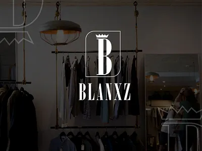 Blanxz Clothing Brand Logo branding design graphic design illustration logo photoshop typography ui ux vector