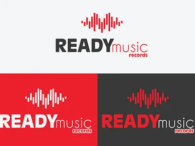 Ready Music Records app branding design graphic design illustration logo typography ui ux vector