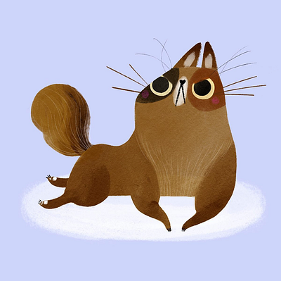 Cat or squirrel? animals art cat children illustration digital artist graphic design illustration illustrator kids illustration kids illustrator kitty pet procreate squirrel