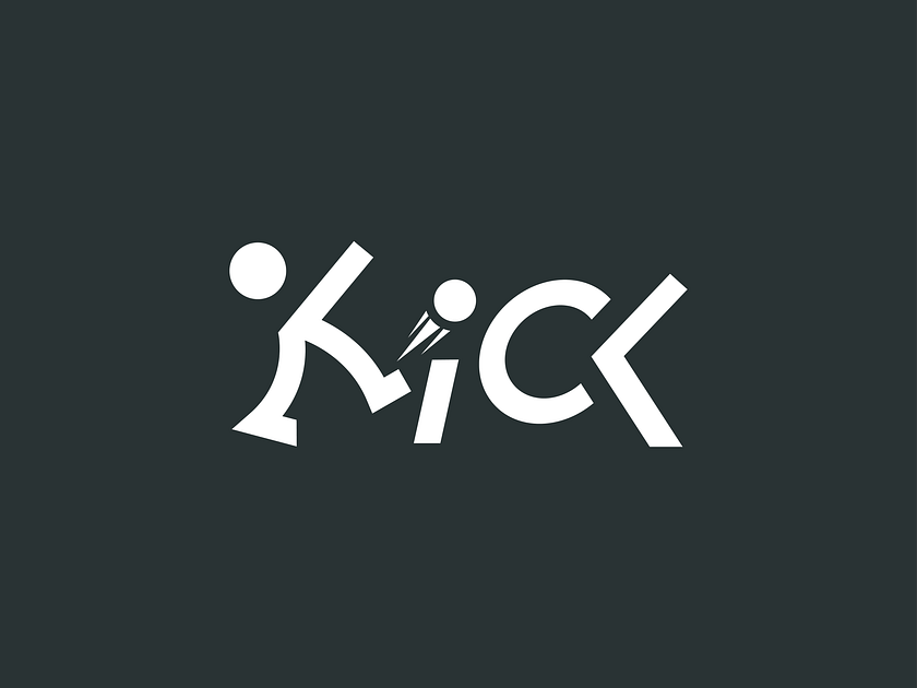 Kick Wordmark Logo designs, themes, templates and downloadable graphic ...