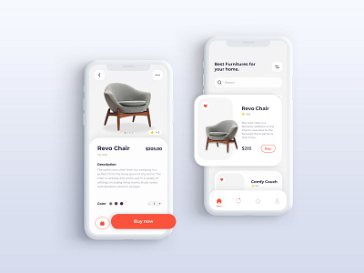 Furniture E-Commerce Mobile Application app design ecom exploration graphic design mobileapp ui ux