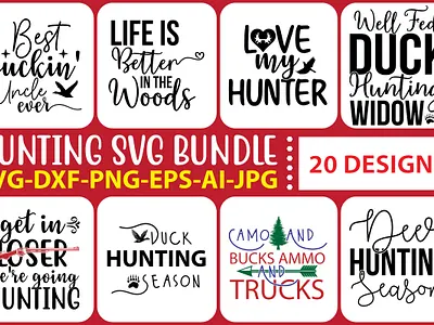 Hunting SVG Bundle vol.3 hunting season
