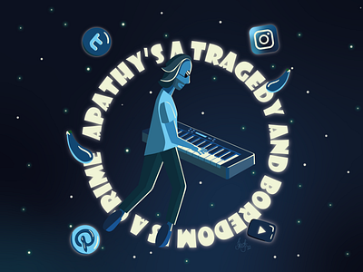 Welcome to the Internet ai blue bo burnham bonurnham boy in a shirt characterdesign design illustrator instagram logo neon light parblo pianist piano pinterest logo start t hirt t shirt twitter logo universe youtube logo