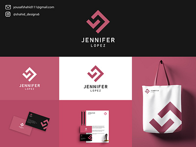Jennifer Lopez JL Monogram branding design graphic design illustration logoawesome logodesign logodesigners