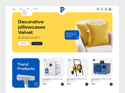 Ecommerce Website Design e commerce ecommerce home home goods store landing page marketplace online shop online store products shop shopify store web design website website design