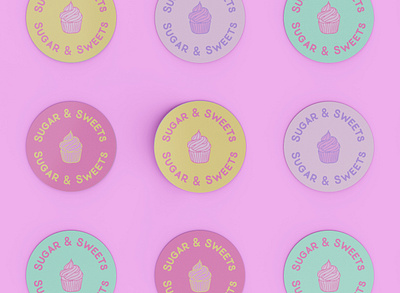 Sugar & Sweets bakery branding bakery logo bakery packaging branding design graphic design illustration logo typography vector